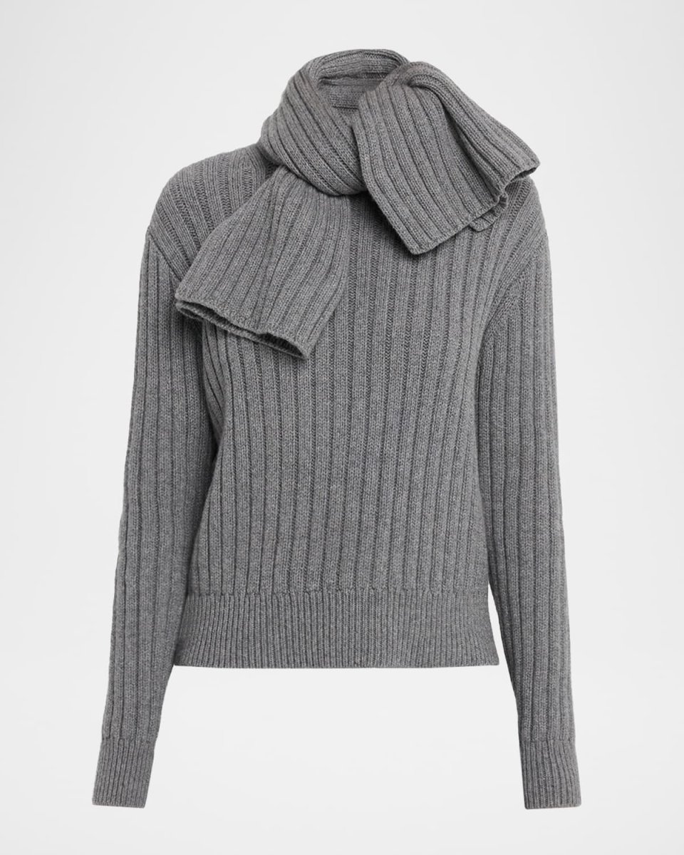 Ryan Scarf Cashmere Rib Sweater